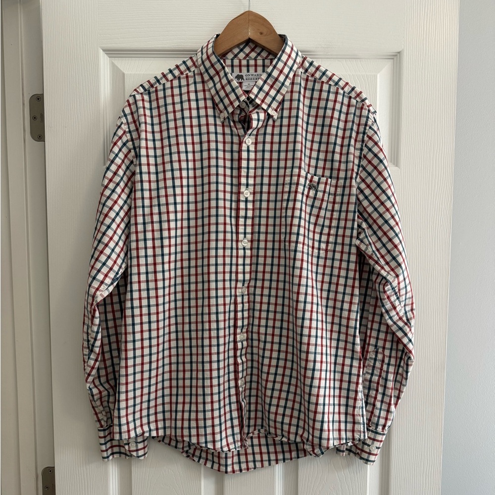 Men's Checkered Casual Button Down Shirt